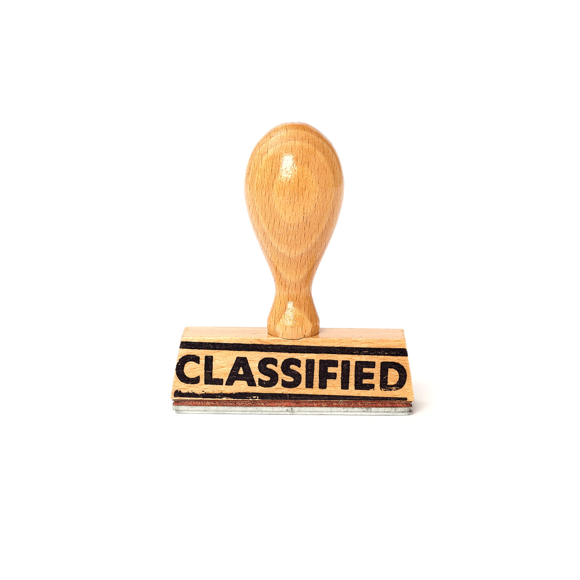 Rubber stamp "Classified"