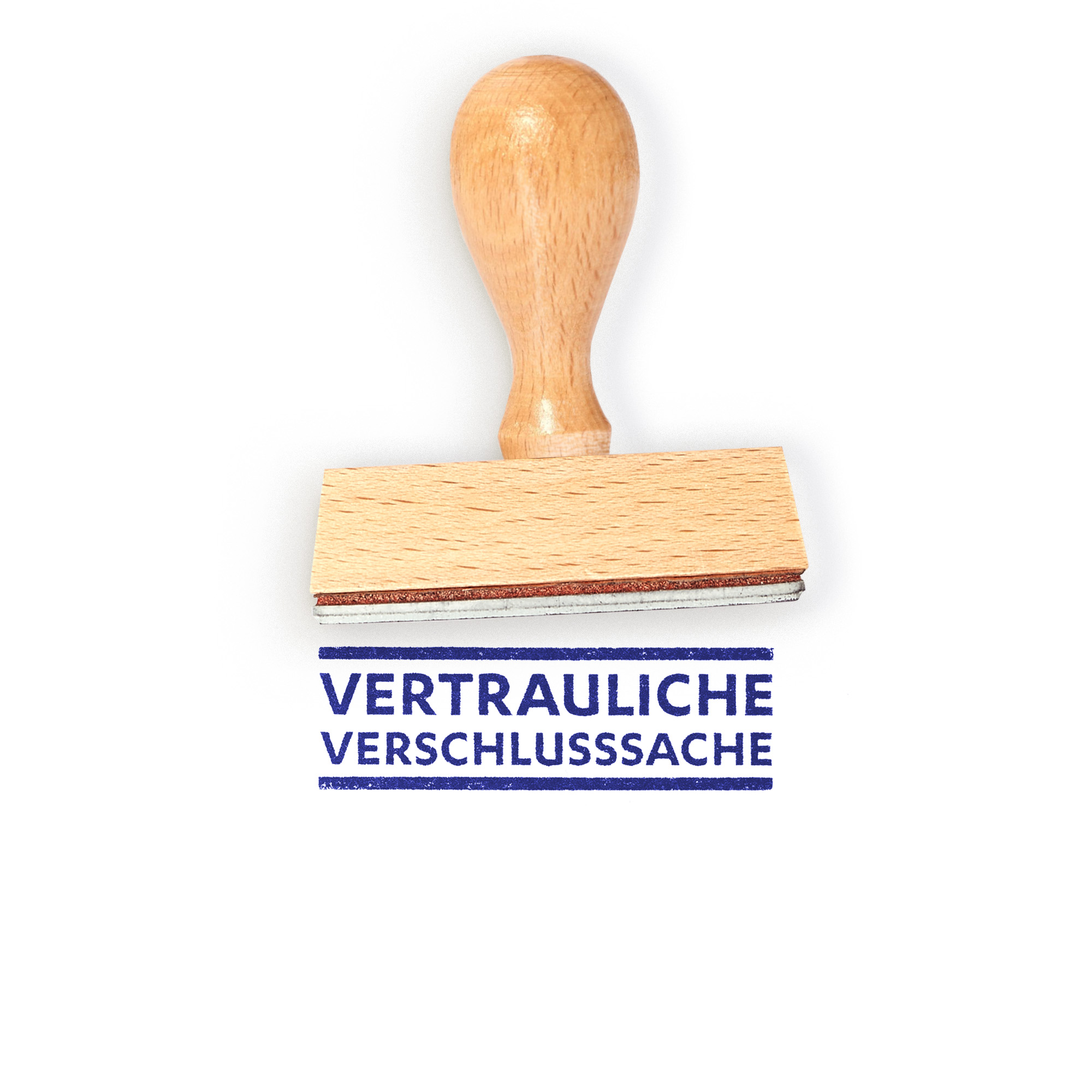 Rubber stamp "Verschlussache"