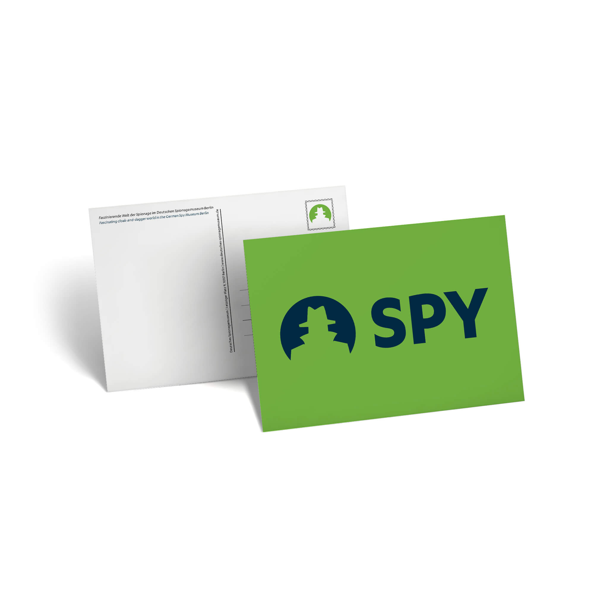Postkarte DSM - Grün Spy