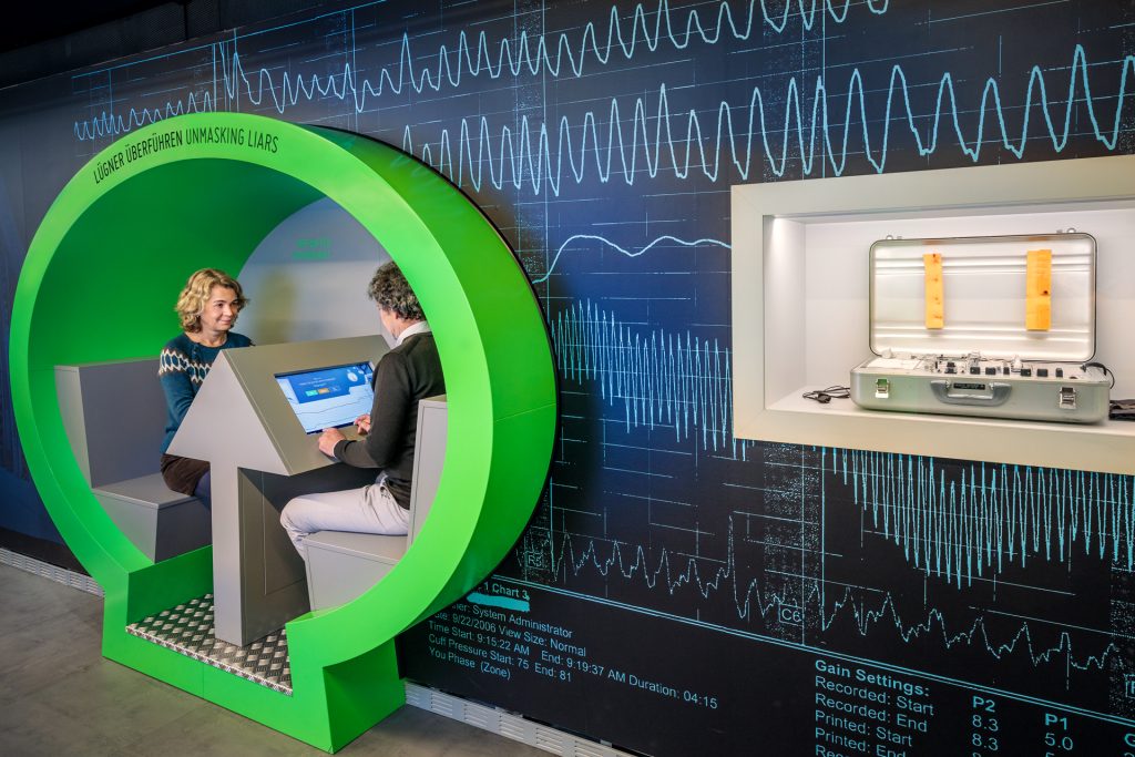 Installation Lügendetektor Deutsches Spionagemuseum